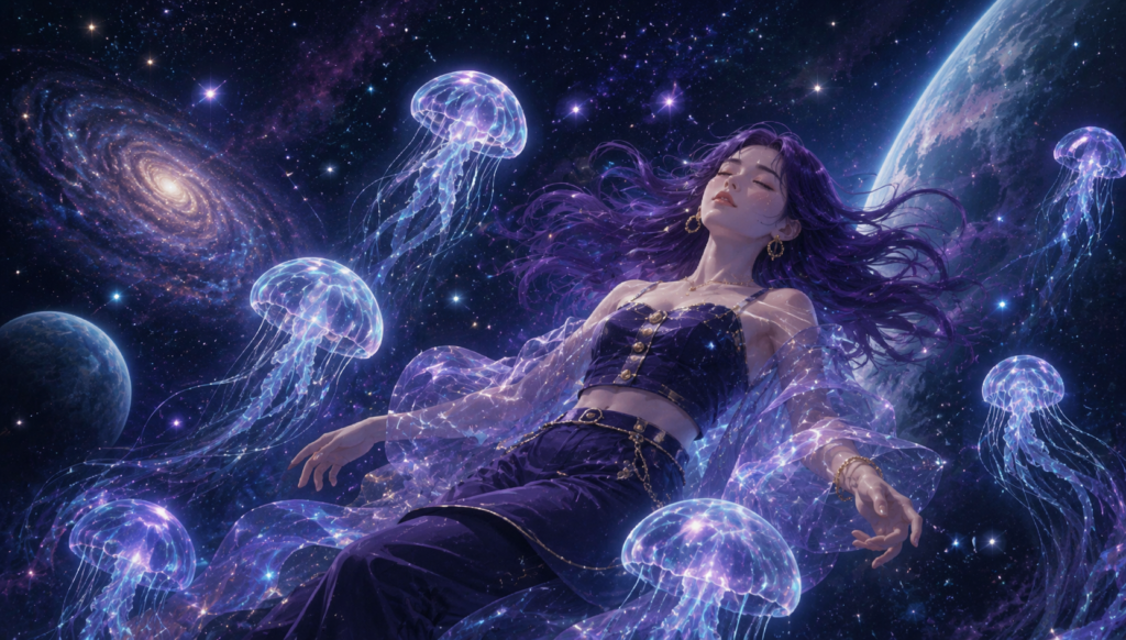 Illuminated Space Jellyfish